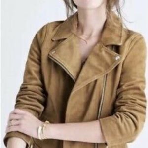 Madewell Camel Suede Moto Jacket Size - L